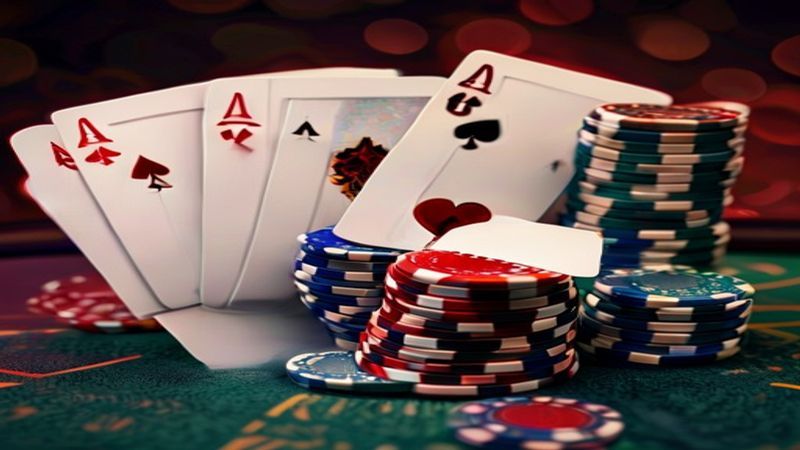 Minh họa Poker Texas Hold'em cơ bản tại JU88